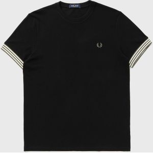 STRIPED CUFF T-SHIRT