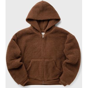 TERRY FLEECE ZIPPED HOODIE KNIT