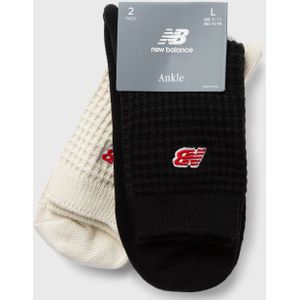 Waffle Knit Ankle Socks 2 Pack
