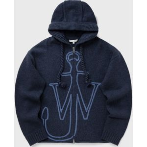 ANCHOR EMBROIDERY ZIPPED HOODIE