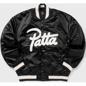 Script Logo Satin Varsity Jacket