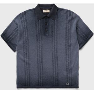 OIL WASHED POLO KNIT SHIRT
