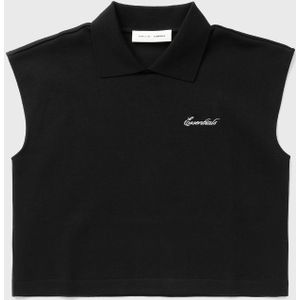 WMNS CROPPED PIQUE POLO