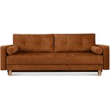 KONSIMO Einzelsofa  Eriso ¦ rot ¦ Maße (cm): B: 220 H: 80 Polstermöbel > Sofas > 3-Sitzer - Möbel Kraft