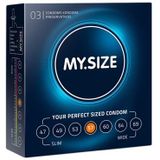 My Size - Natural Latex Condom 57 Width 3 St.