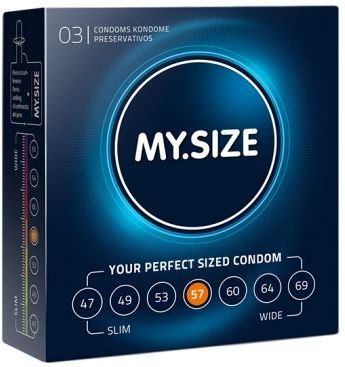 My Size - Natural Latex Condom 57 Width 3 St.