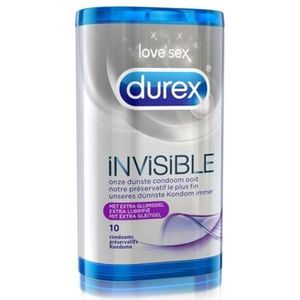 Durex - Invisible Extra Lubricated Condooms 10 St.