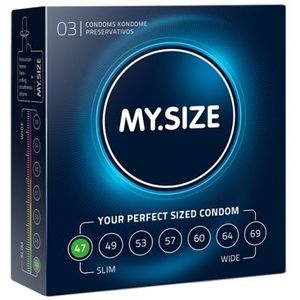 My Size - Natural Latex Condom 47 Width 3 St.