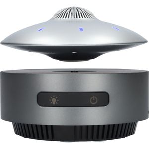 UFO BlueTooth speaker die écht zweeft door magneten! - Draadloos - Zilver en Donkergrijs