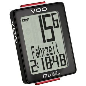 VDO fietscomputer M1.1 WR zwart