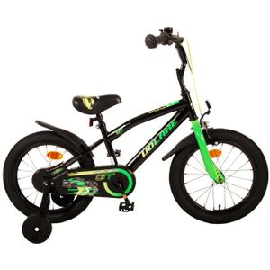 Volare Super GT 16 Inch 25,5 cm Jongens Terugtraprem Zwart/Groen