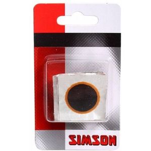 Simson ronde bandenplakkers 16 mm zwart 8 stuks