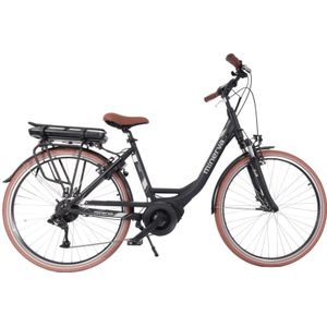 Minerva E Power 28 Inch 49 cm Dames 9V V Brakes Zwart