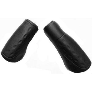 Westphal handvatten 90/120 mm rubber zwart per set