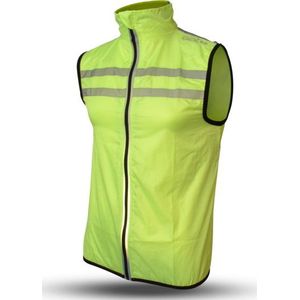 Gato Sports Windbreaker mesh vest usb led neongeel maat XS