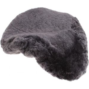 Hulzebos zadeldekje schapenvacht grijs 28 cm