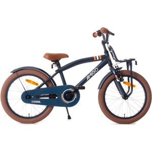 AMIGO 2Cool 18 Inch 28,5 cm Jongens Terugtraprem Blauw