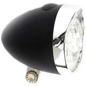 Ikzi Light Koplamp Retro LED Zwart Batterij