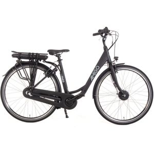 AMIGO E Faro S1 28 Inch 50 cm Dames 3V V Brakes Matzwart