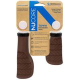 Herrmans Nucore Town Wave Handvatten 130/90 mm ø22 mm Bruin