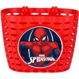 Marvel Spider Man fietsmand junior 20 cm rood