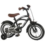 Volare Black Cruiser 14 Inch 25 cm Jongens Terugtraprem Matzwart