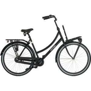 Bimas Transporter 1.0 28 Inch 57 cm Dames Terugtraprem Matzwart