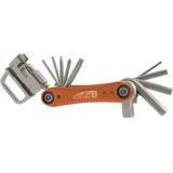 Super B multitool TB FD40 17 functies 73 x 45 mm RVS oranje