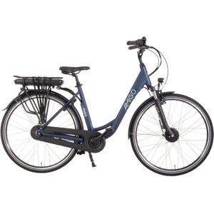 AMIGO E Faro S2 28 Inch 53 cm Dames 7V Rollerbrake Matblauw