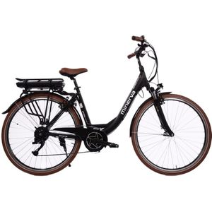 Minerva Estrel cm 28 Inch 49 cm Dames 9V V Brakes Zwart