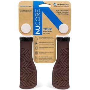 Herrmans Nucore Tour Wave Handvatten 130 mm ø22 mm Bruin