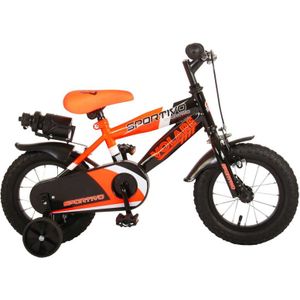 Volare Sportivo 12 Inch 21,5 cm Jongens Terugtraprem Oranje/Zwart