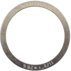 Elvedes MW006 Balhoodfdring 1 1/8 Inch 0,25 mm Staal Zilver