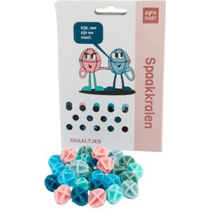 Pexkids spaakkralen ovaal multicolor 30 stuks