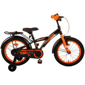 Volare Thombike 16 Inch 23 cm Jongens Terugtraprem Zwart/Oranje