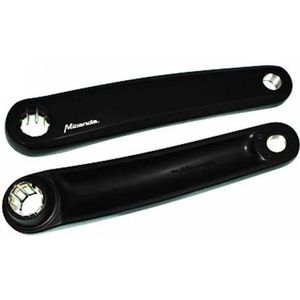 Miranda set cranks E bike aluminium 170 mm zwart