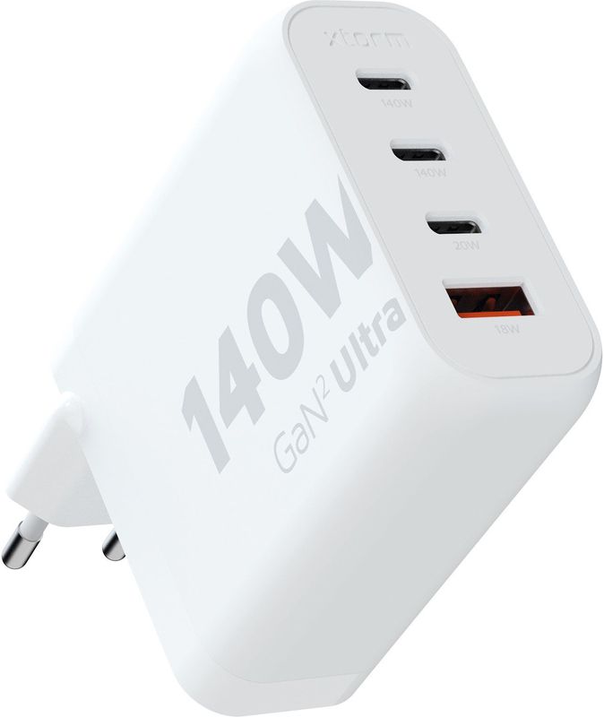 Xtorm - 140 W GaN2 Ultra Heimladegerät 3xUSB-C/USB-A Weiß