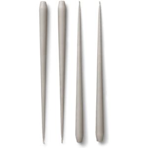 STOFF Nagel - Large taper candles by Ester&Erik, 4 pcs - Sand