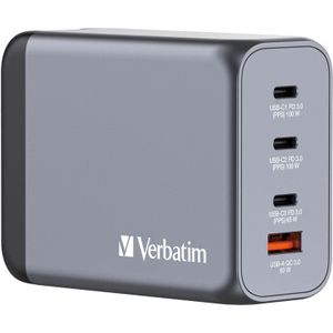 Verbatim - GNC-200 GaN-Ladegerät 4 Port 200W USB-A/USB-C