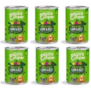 Edgard Cooper - 6 x  Lamb&Beef Adult Wet food 400gr