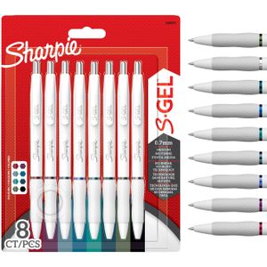 Sharpie - S-Gel Gel Pens - Assorted Ink Colours - 8 Count