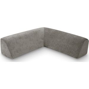 Levi Eck-Rückenlehne Soft-Canvas – Betongrau