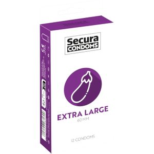 Secura Aubergine - extra grote condooms - 60mm (12 stuks)