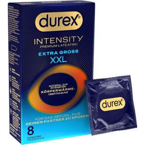 Durex Intensity XXL - Latexvrije Condooms - 8 Stuks - Ultradun Ontwerp