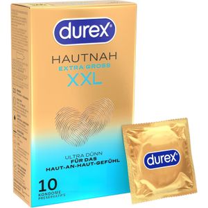 Durex Heel Dichtbij XXL - extra grote condoom (10 stuks)