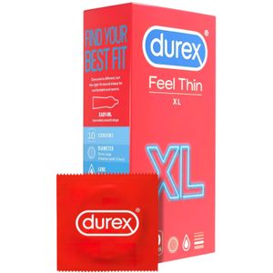 Durex Feel Thin XL - levensechte sensatie condooms (10 stuks)