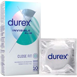 Durex Invisible Extra Dun - ultra dunne condooms (10 stuks)