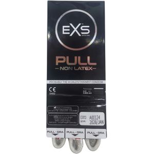 EXS Pull On Unique - 3 latexvrije condooms met pull-on strip