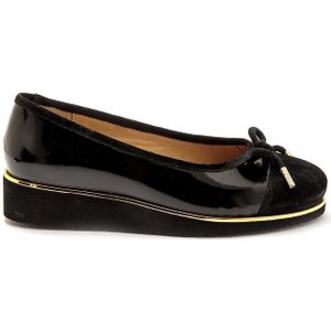 Dames leren ballerina's met print Pédiconfort