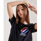 Superdry - Sportstyle - T-shirt - Chenille Fluweel - Biologisch Katoen